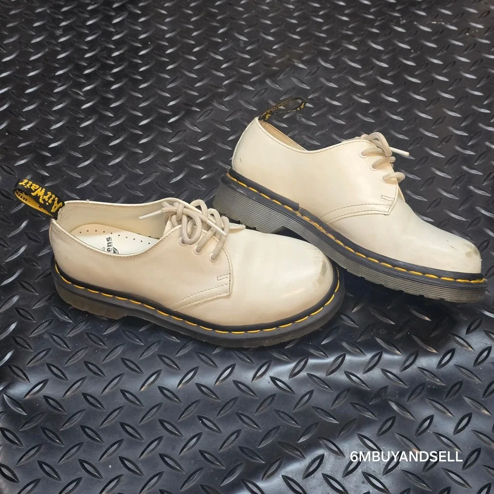 Dr. Martens 1461 Iced Oxford Shoes Mens 4 Womens 5 Ivory White Leather‎ 26563115